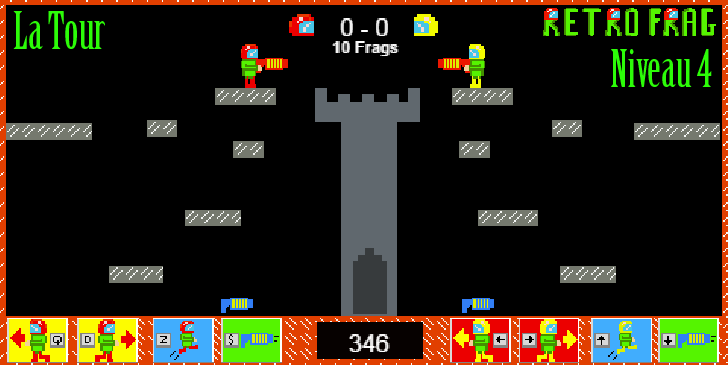 Jeux 2 joueurs 1 clavier HTML5